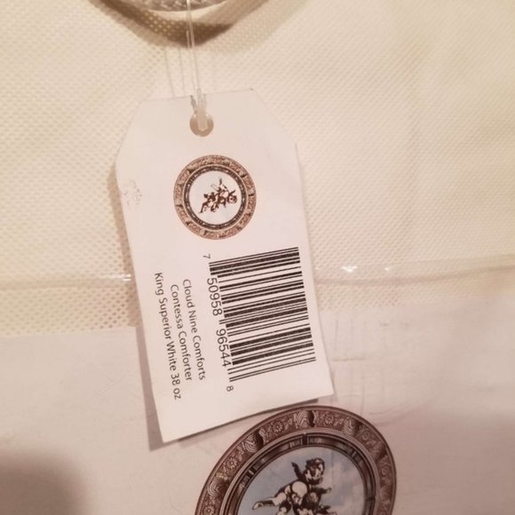 NWT Cloud Nine King Superior 38-Oz 550 Fill Goose Down Cotton Comforter - Picture 3 of 4